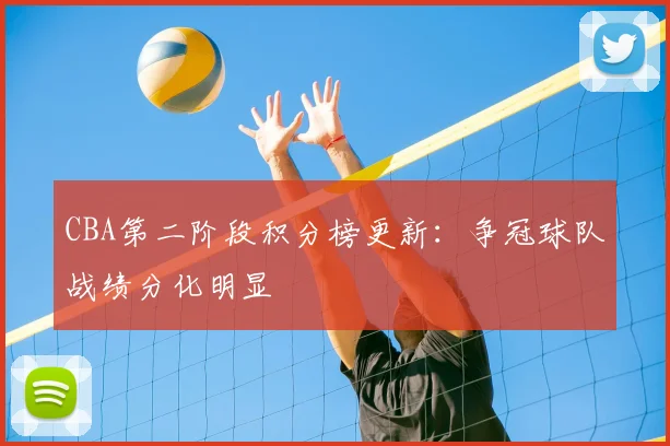 CBA第二阶段积分榜更新:争冠球队战绩分化明显